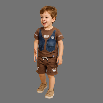Stylish Kids Boys T-Shirt & Shorts Set