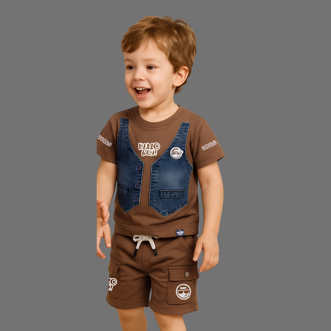 Stylish Kids Boys T-Shirt & Shorts Set