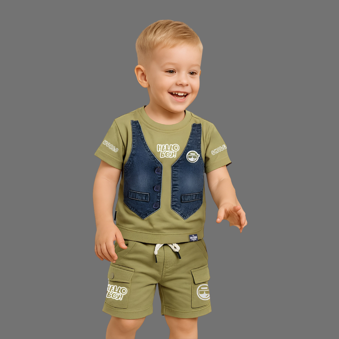 Stylish Kids Boys T-Shirt & Shorts Set
