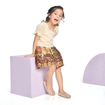 Girls Fancy Party Wear Skirt Top
