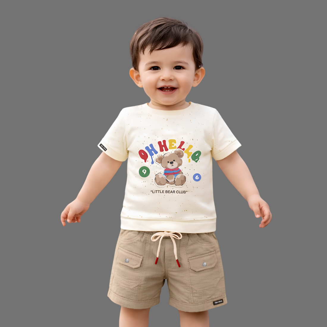 Boys Stylish Printed T-Shirt & Shorts Set