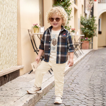 Stylish Boys' Shirt with Slim Fit Trousers set