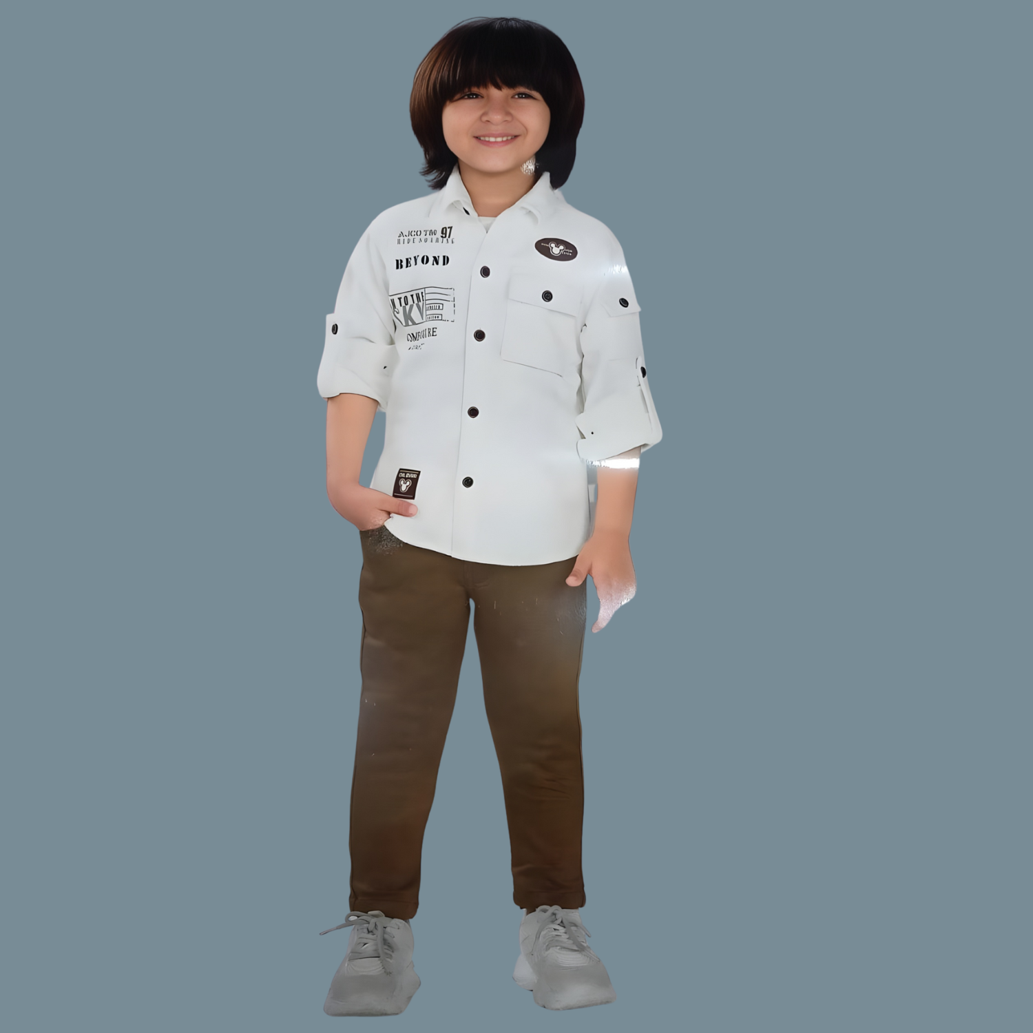 White Boys Party Wear Full Suit