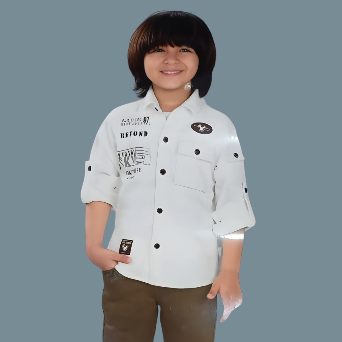 White Boys Party Wear Full Suit