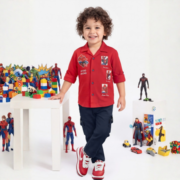 Boys Stylish Shirt & Cargo Pants Set
