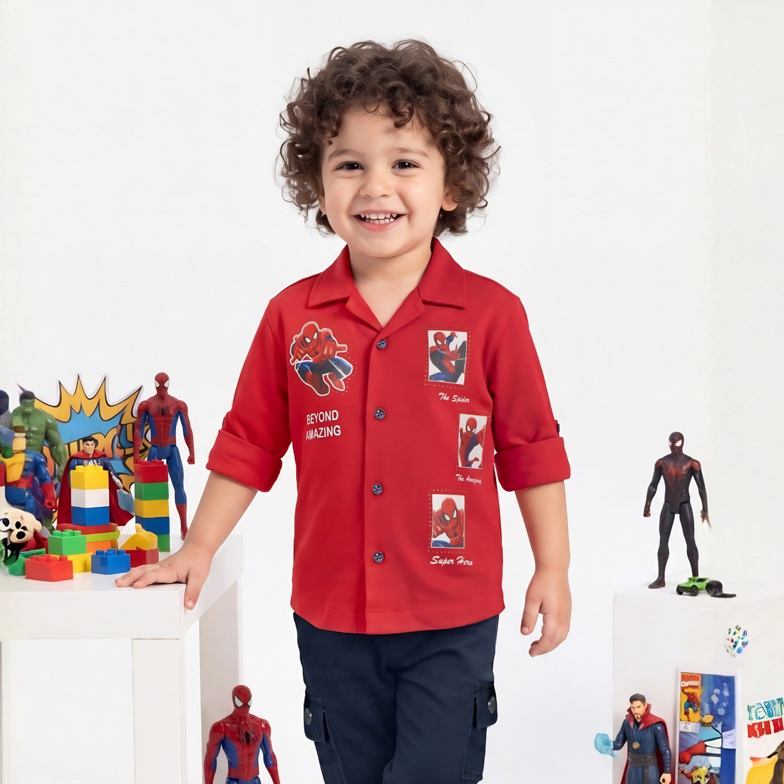Boys Stylish Shirt & Cargo Pants Set
