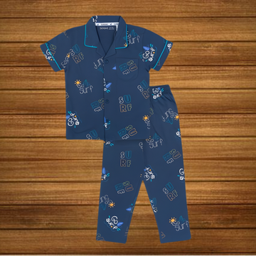 Girls Printed Cotton Night Suit