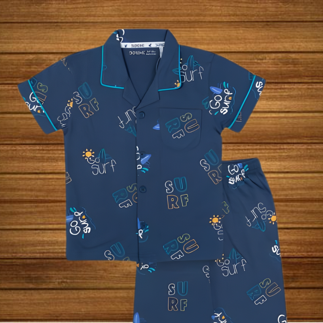 Girls Printed Cotton Night Suit