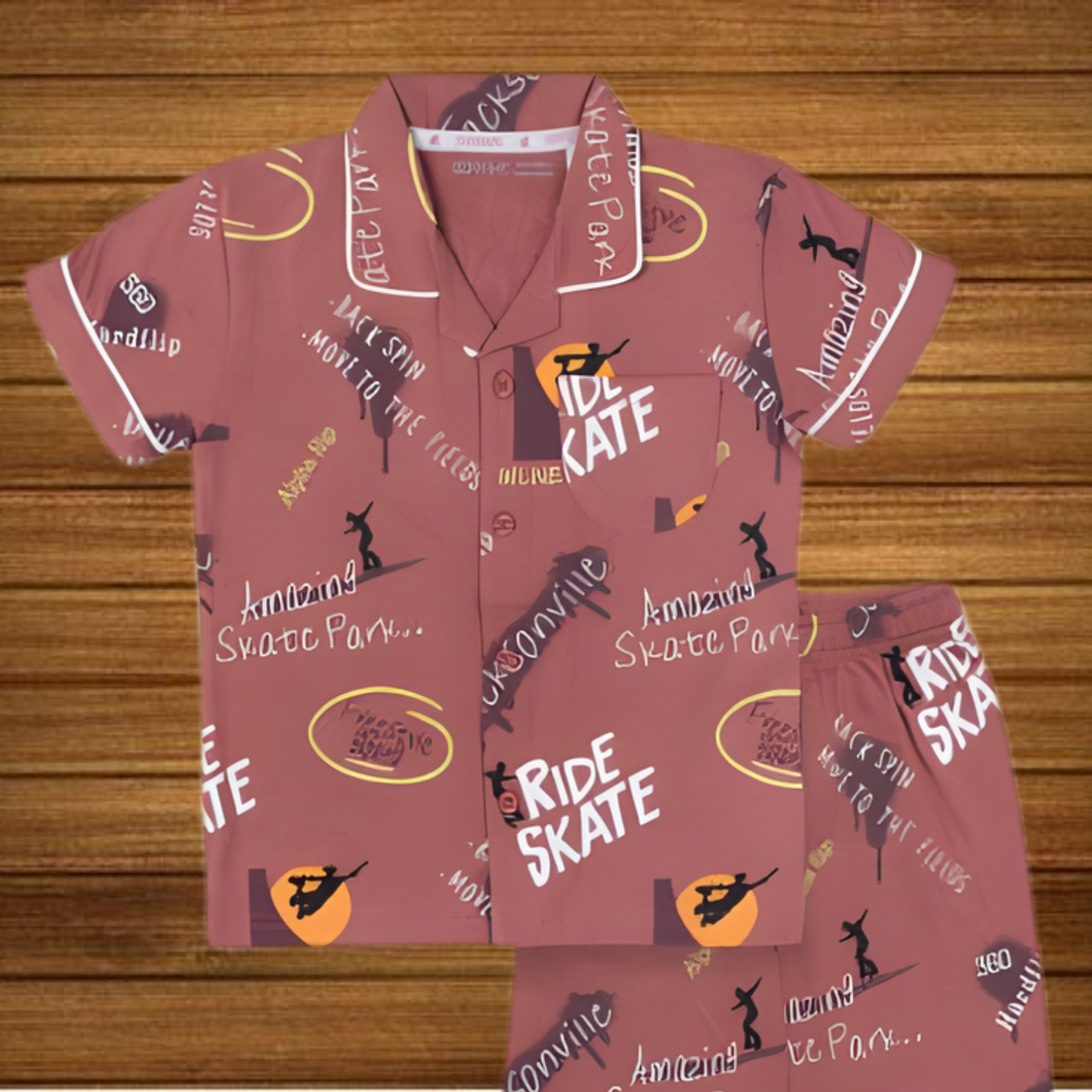 Girls Printed Cotton Night Suit