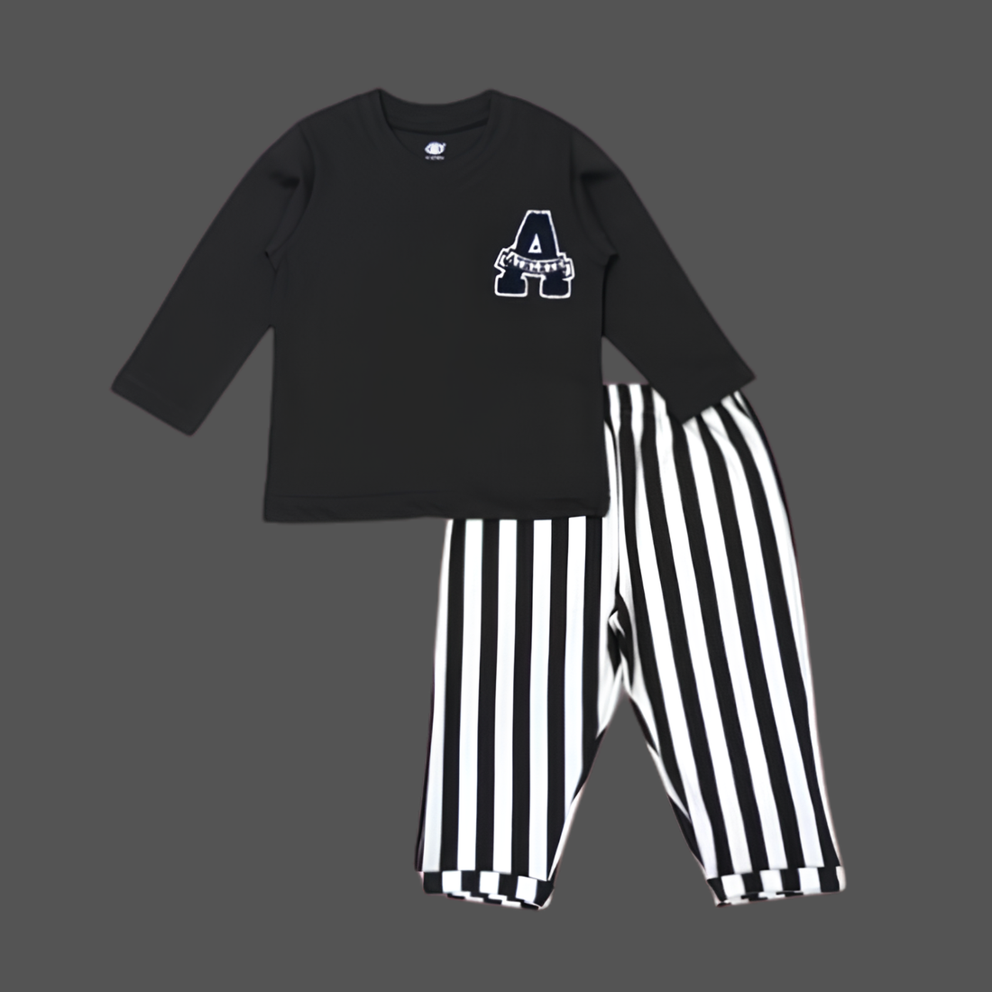 Stylish Boys Striped Pant Full Sleeves T-Shirt Set