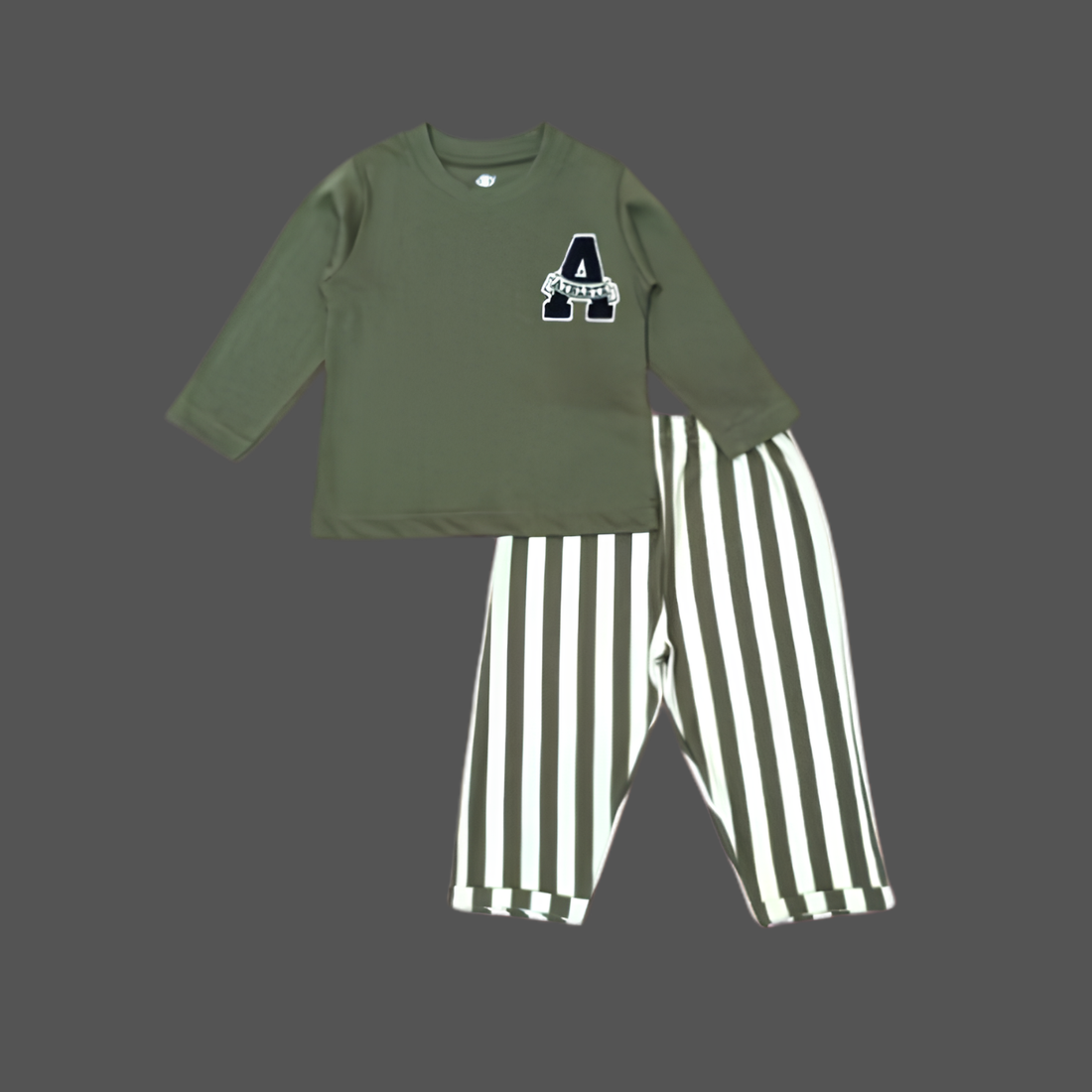 Stylish Boys Striped Pant Full Sleeves T-Shirt Set