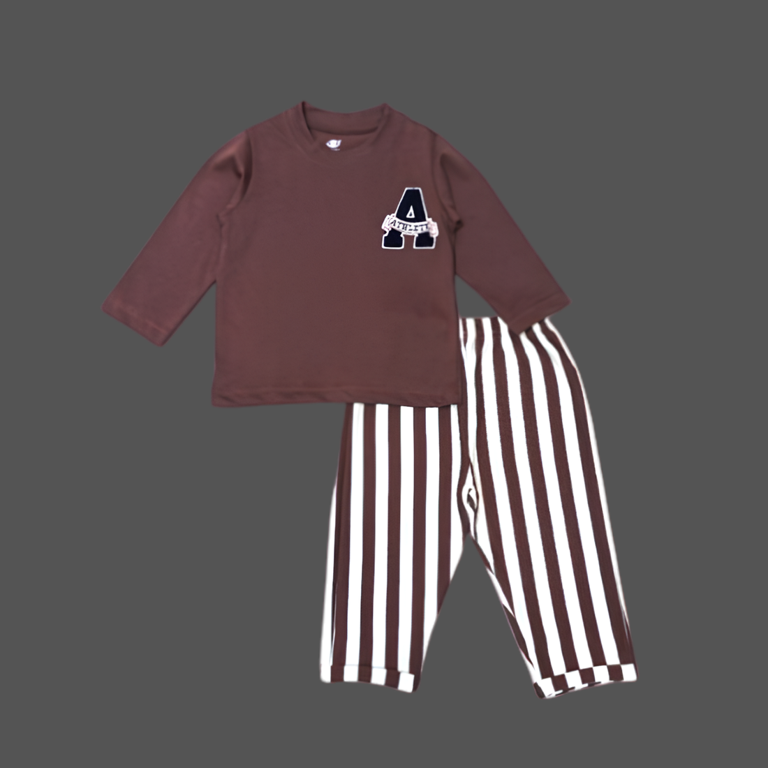 Stylish Boys Striped Pant Full Sleeves T-Shirt Set