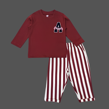 Stylish Boys Striped Pant Full Sleeves T-Shirt Set