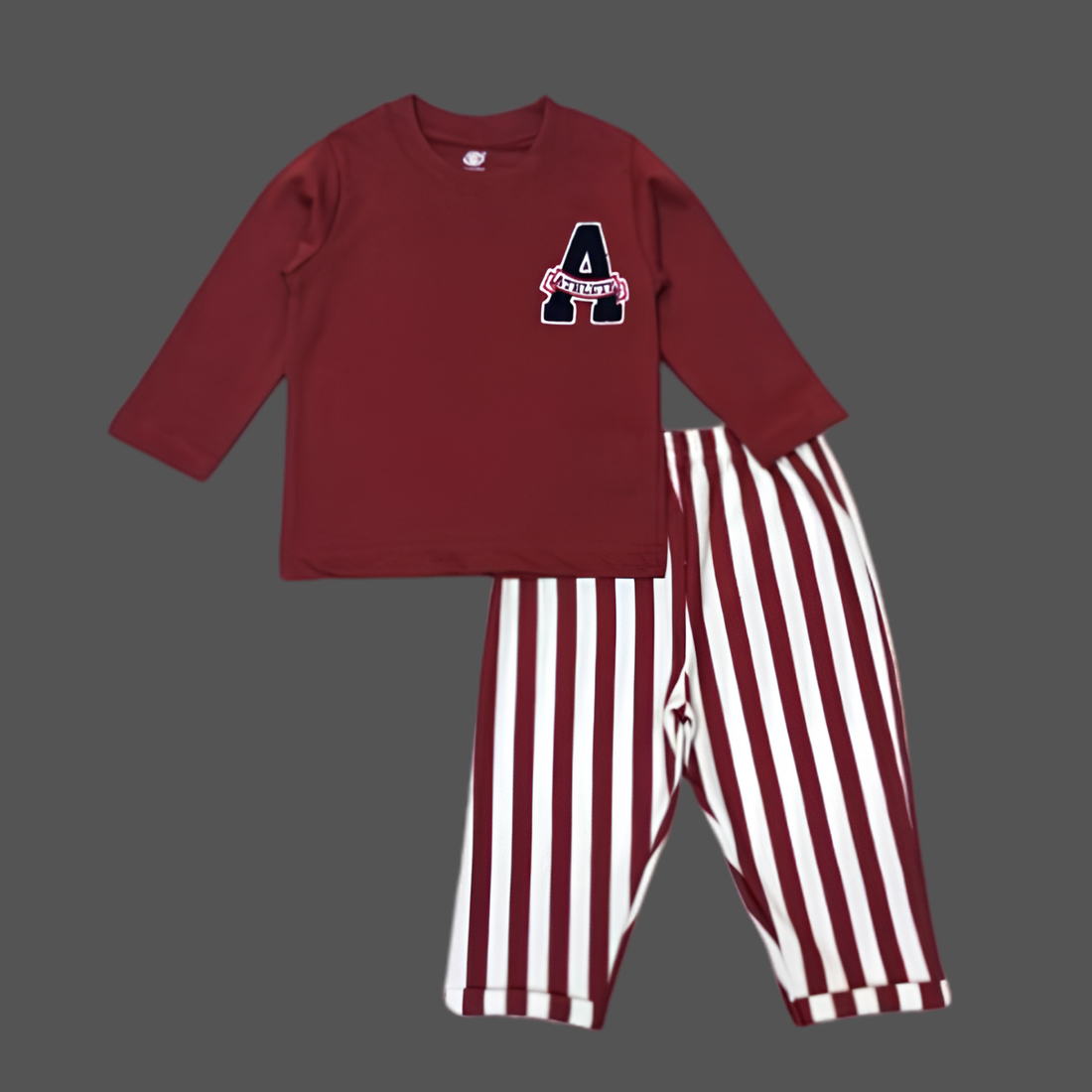 Stylish Boys Striped Pant Full Sleeves T-Shirt Set