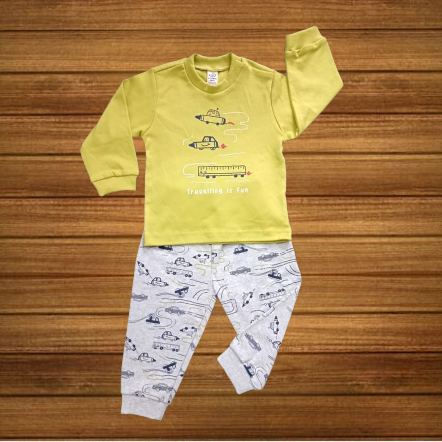Zero Cotton Knit Full Sleeves T-Shirt & Lounge Pants Set
