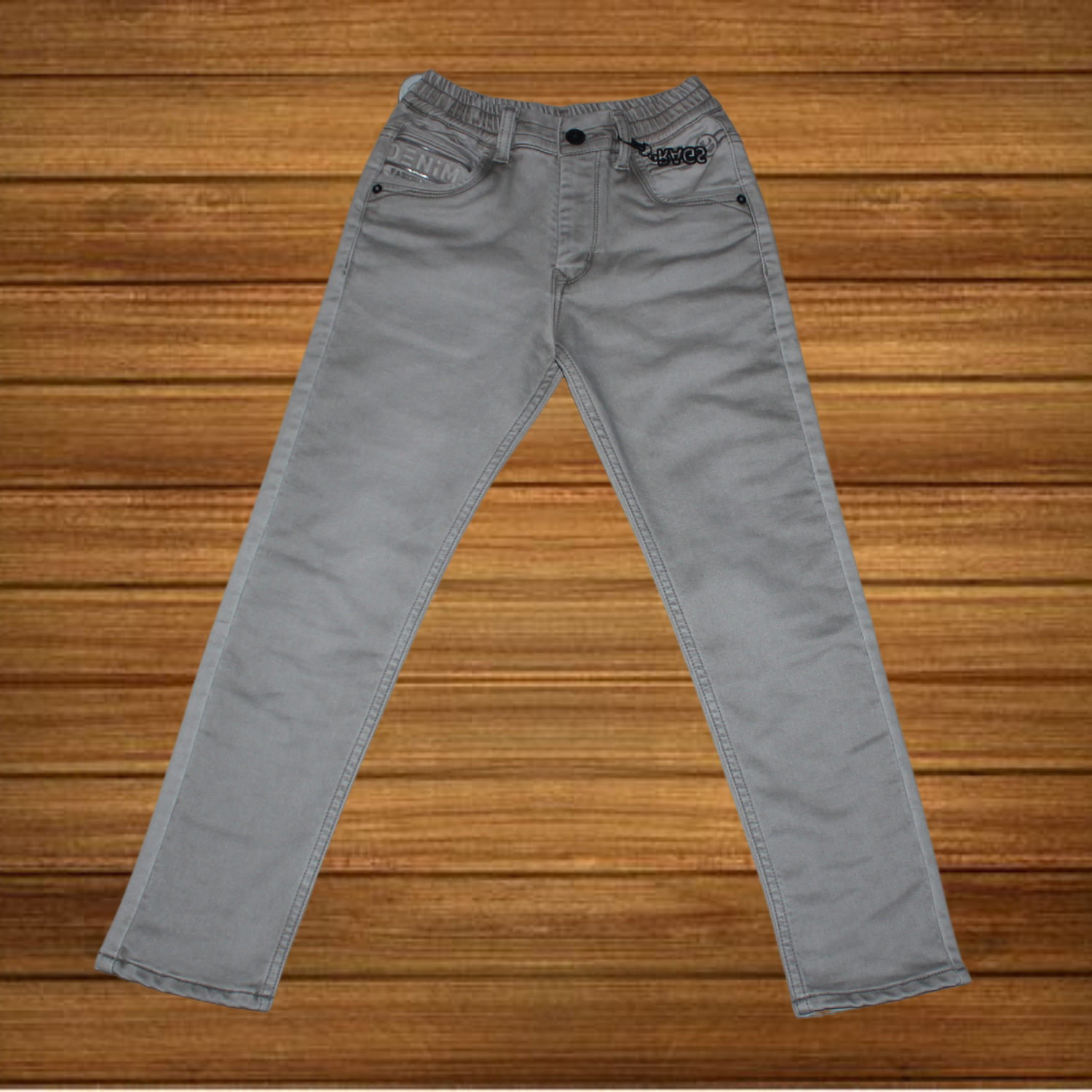 Fawn washed jeans with elastic fit
