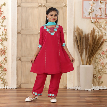Girls Party Wear Kurti and Pant Set for Festivals