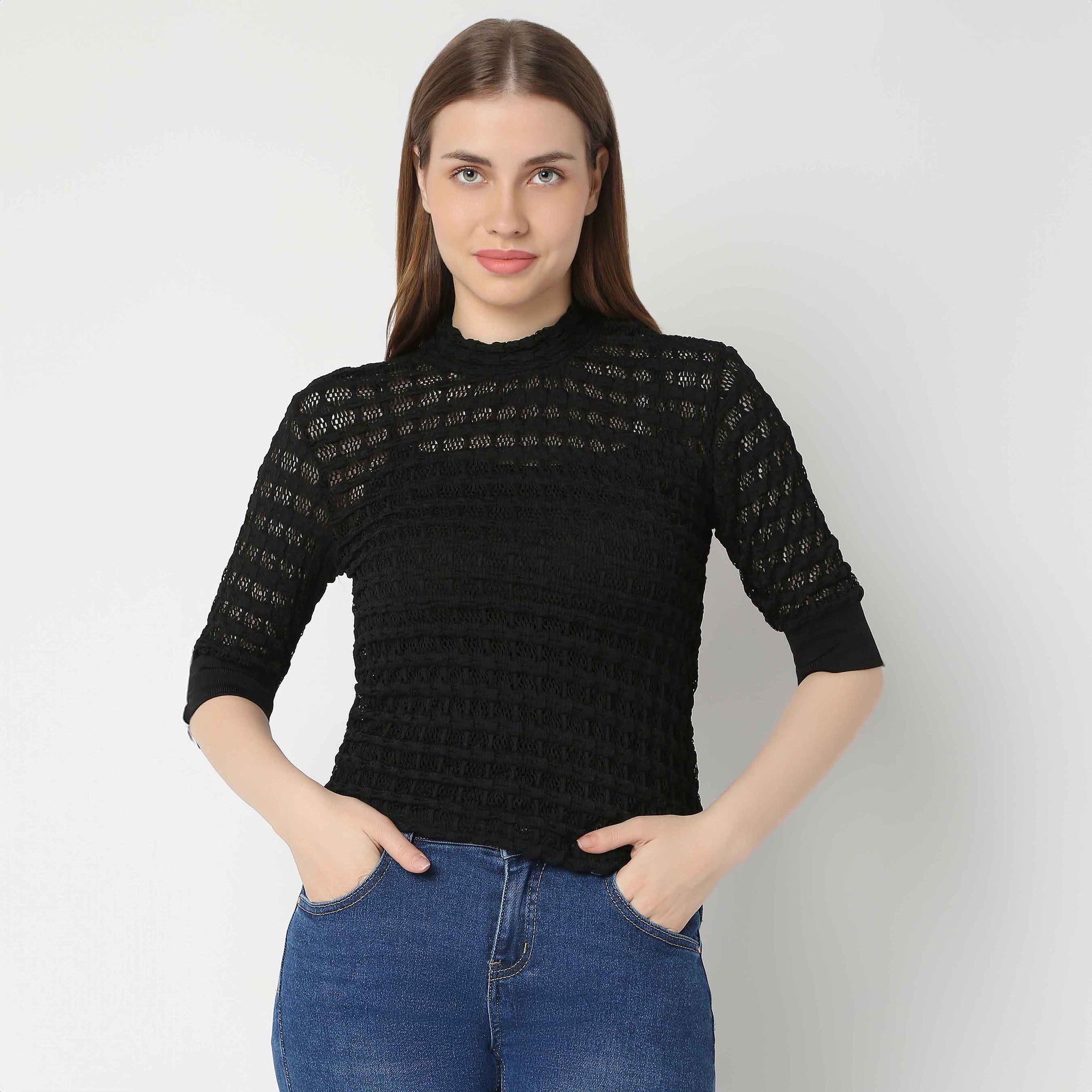 Ladies Black Top