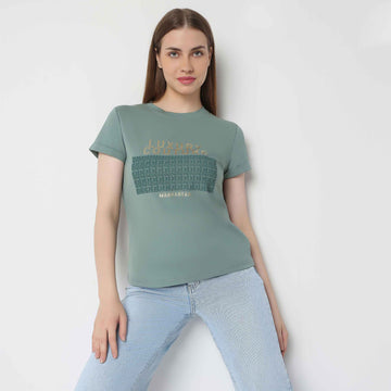 Ladies Green Top