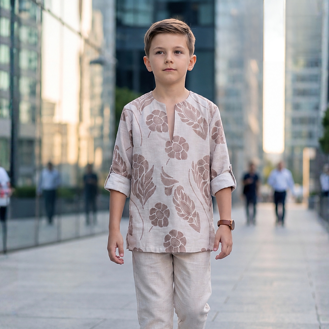 Stylish Printed Cotton Kurta Shirt – Casual & Festive Wear