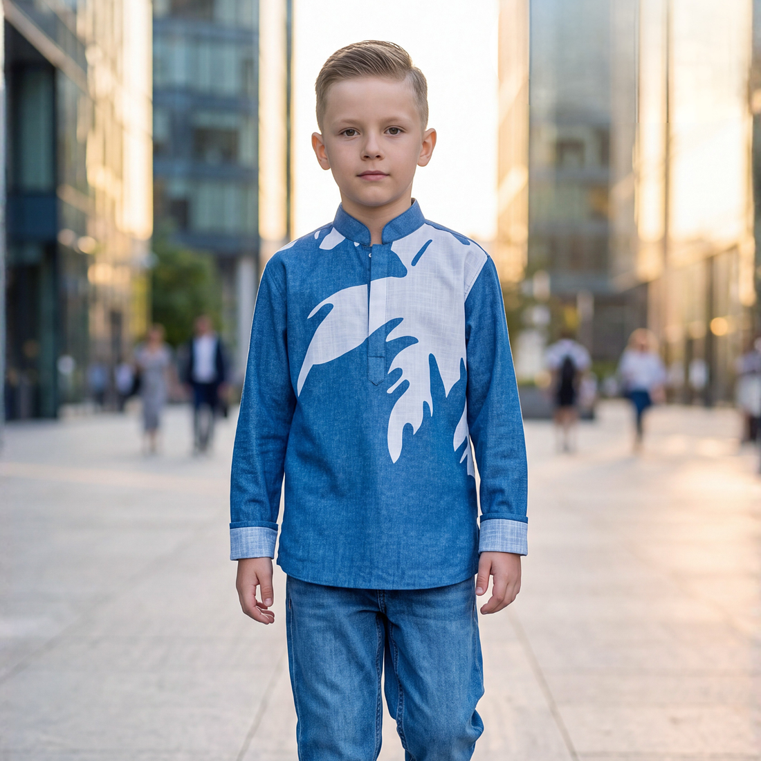 Boys Cotton Blend Printed Shirt | Full Sleeve Shirt