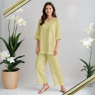 Lemon Yellow  Nightwear Women