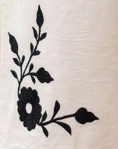 Girls Black Embroidered Cold-Shoulder Top and Cream Culottes Set (Shoes Not Included)