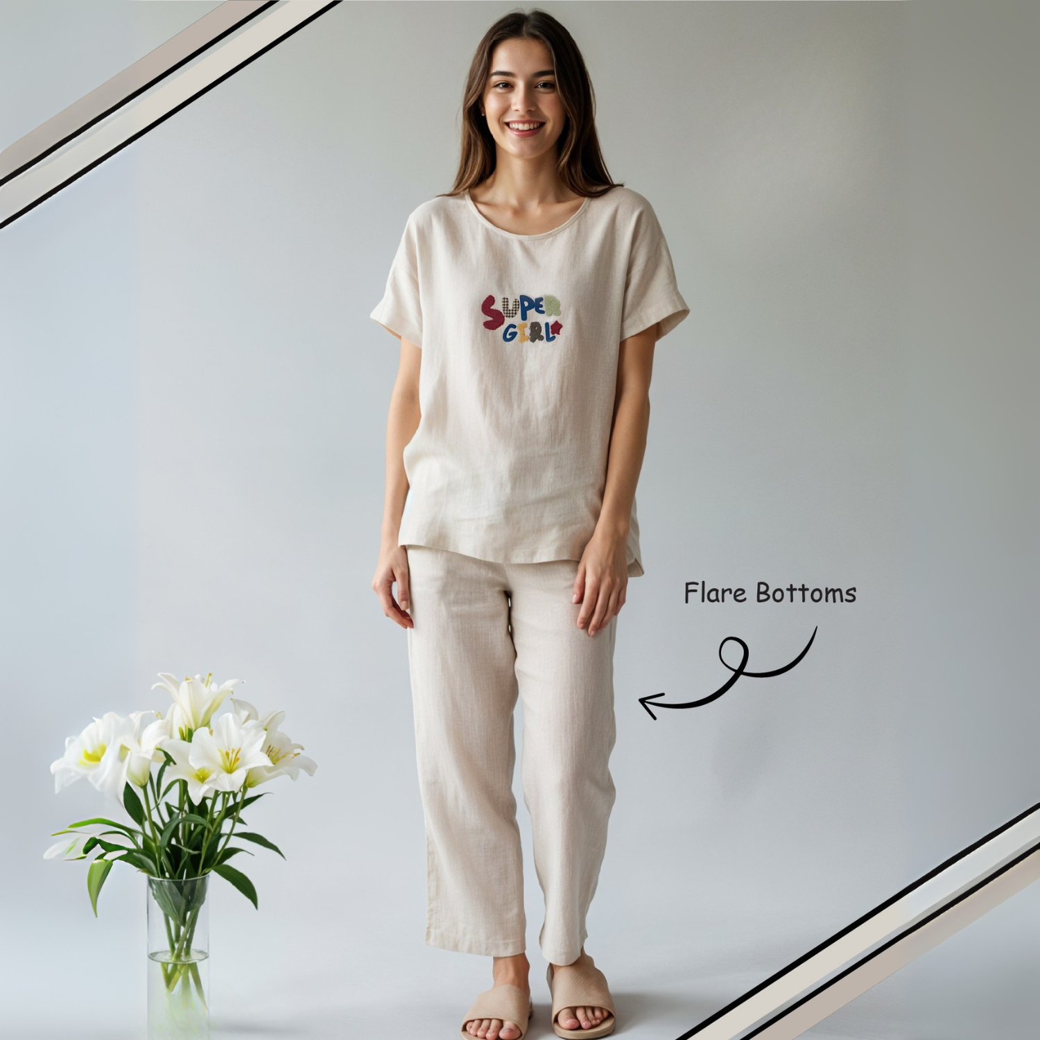 Fawn Ladies Night Suit