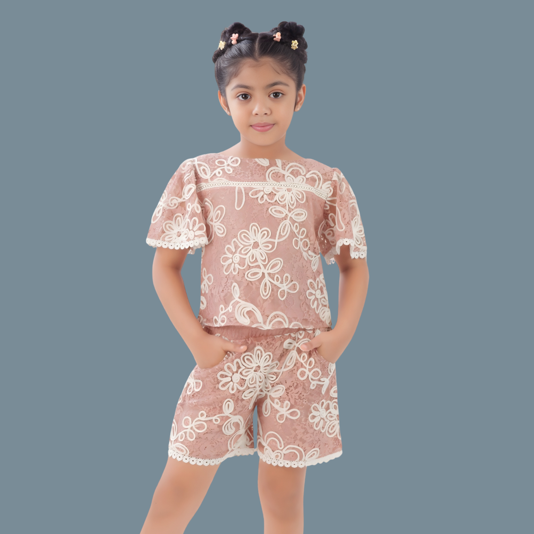 Onion Pink Printed Co-Ord Set