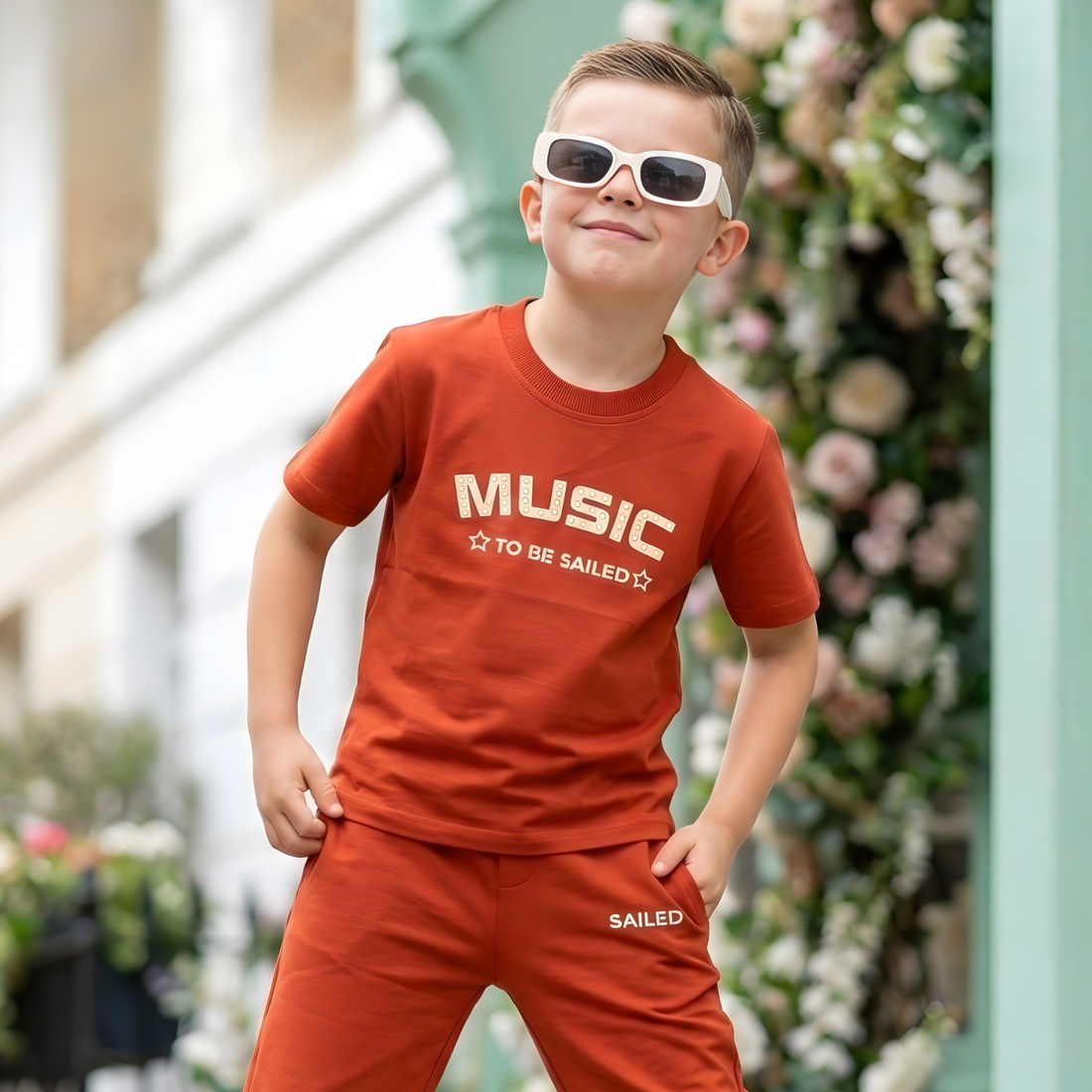 Blue Stylish Boys Track Suit