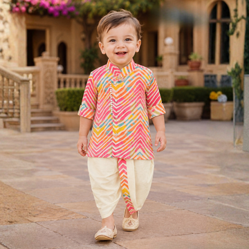 Boys Dhoti Kurta Set New Design with Printed