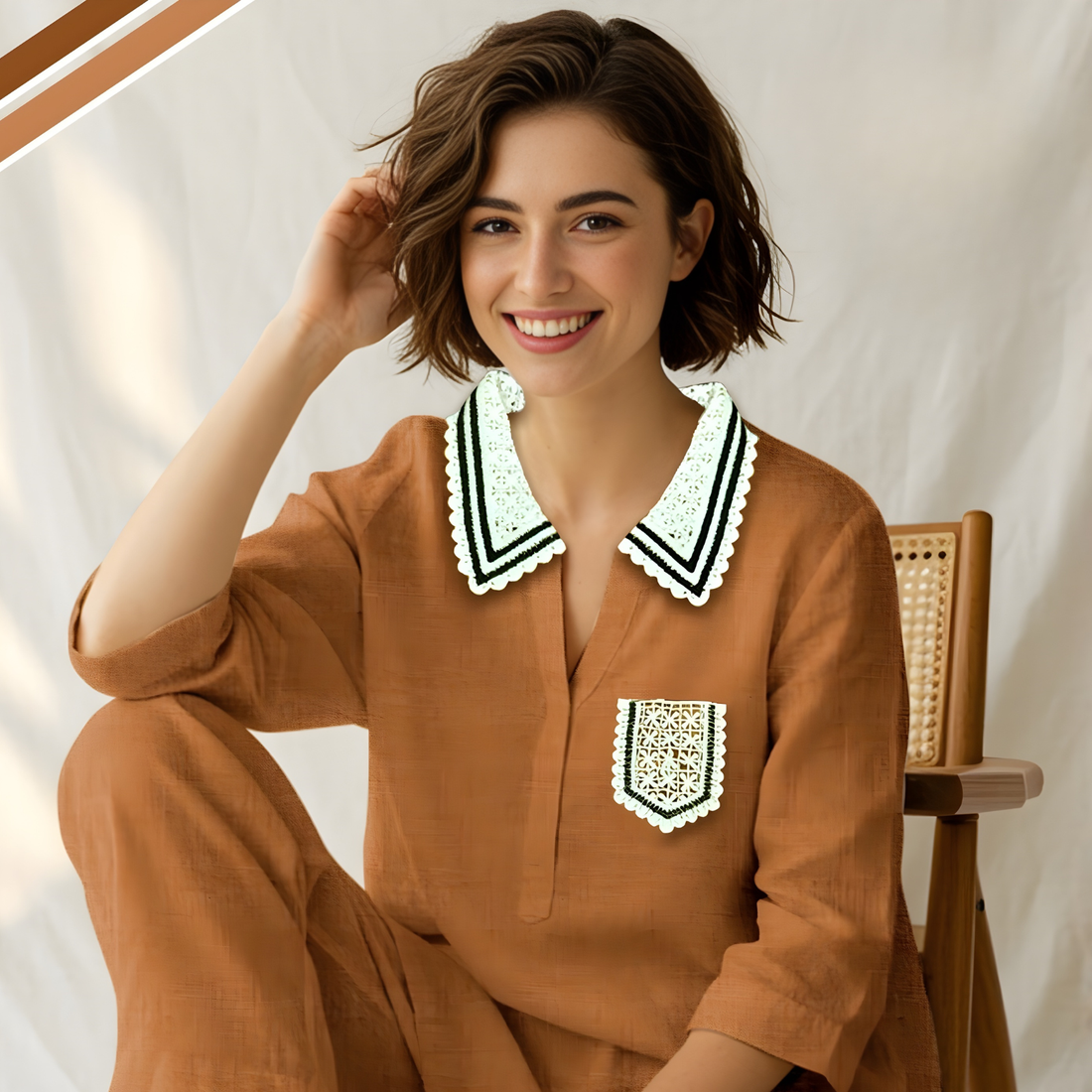 Rust Women's Night Suit Set