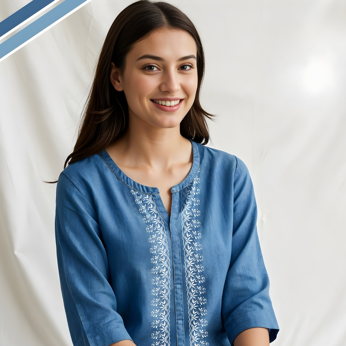 Blue Women Night Suit Set