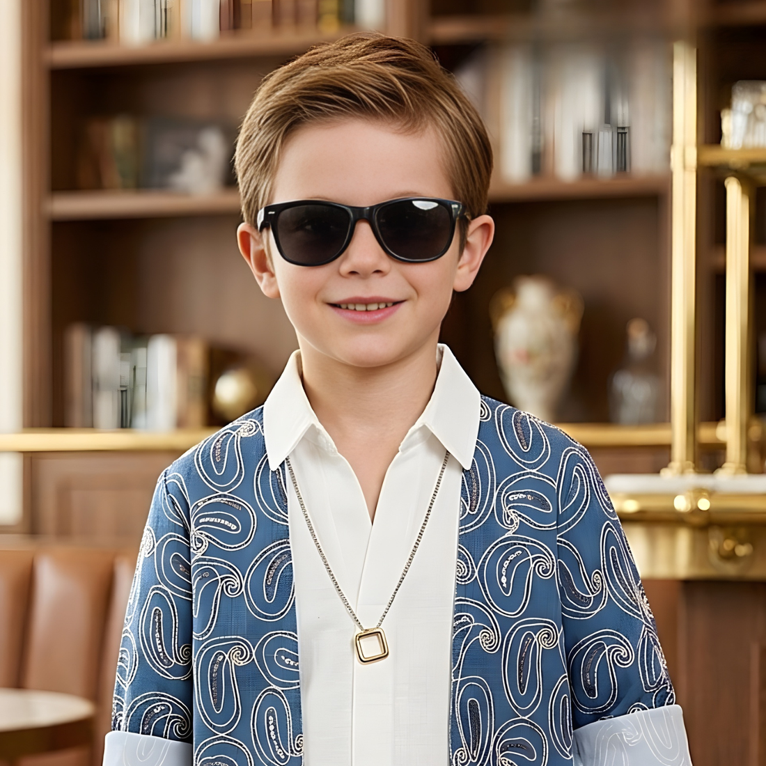 Boys Half Sleeve Cotton T-Shirt With Jacket