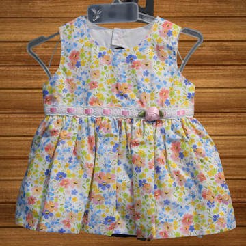 Baby Girls Cotton Embroidered Frocks