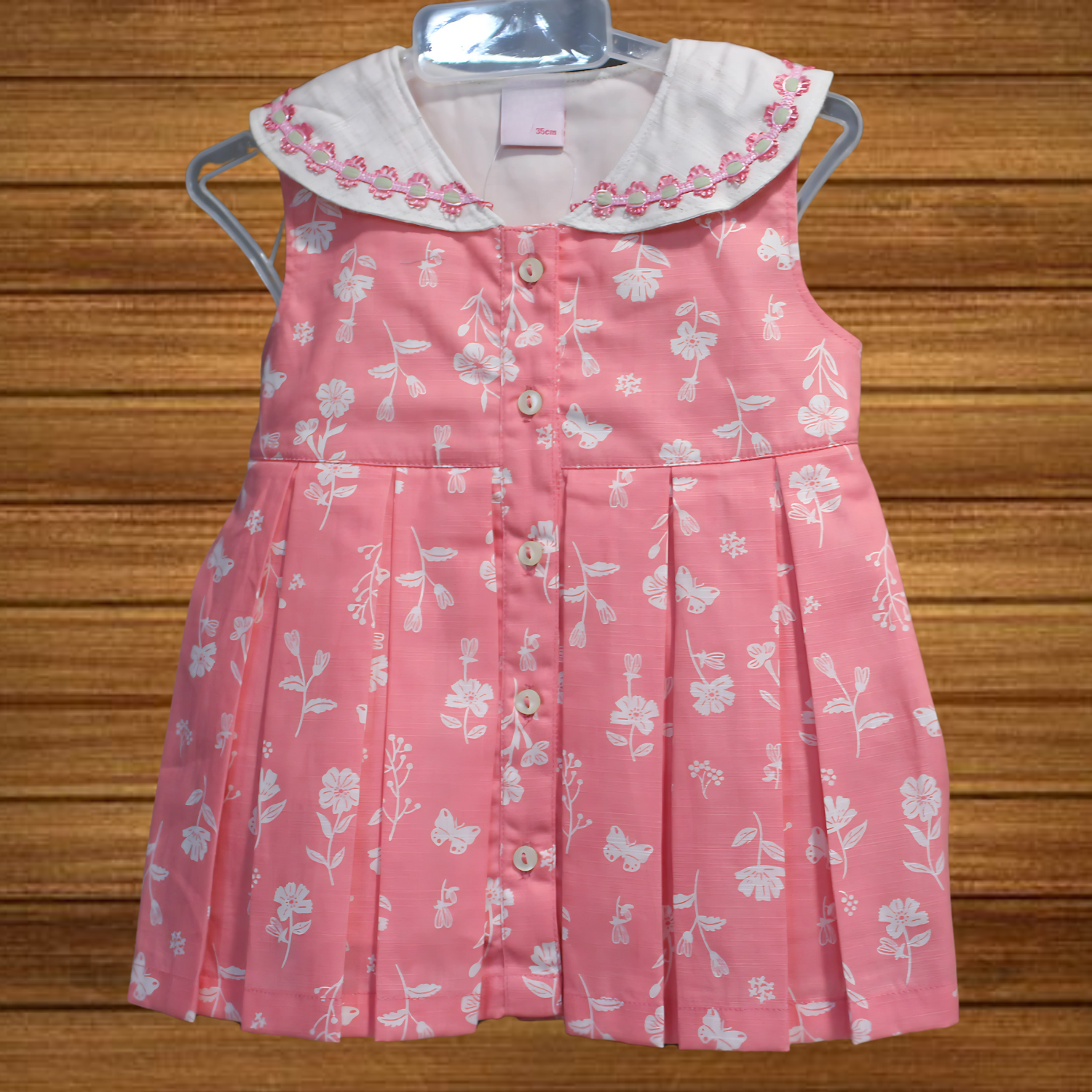 Baby Girls Cotton Embroidered Frocks
