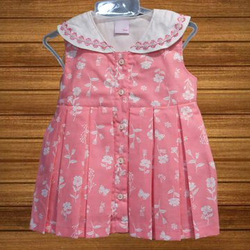 Baby Girls Cotton Embroidered Frocks