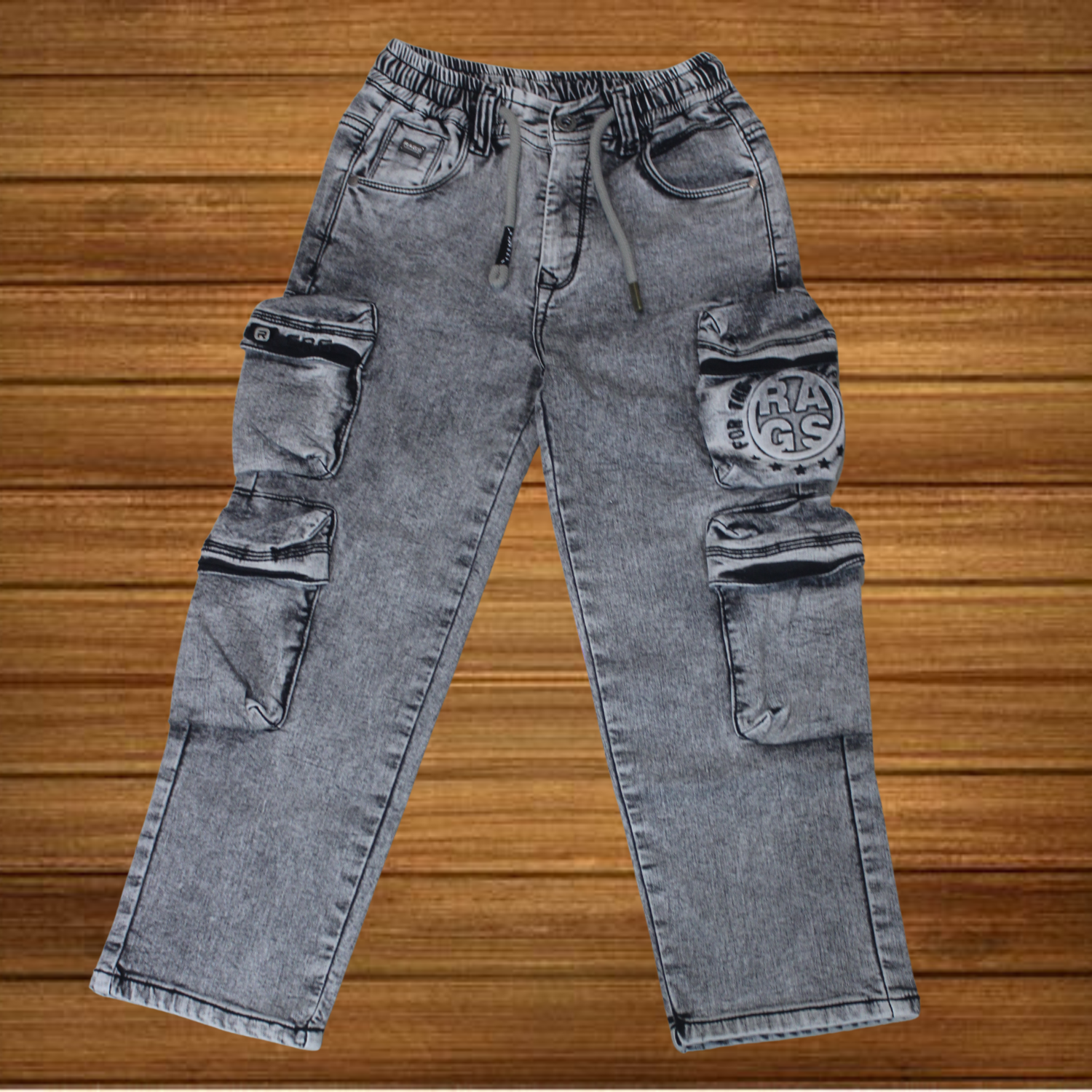 Boys Denim Cargo Jeans