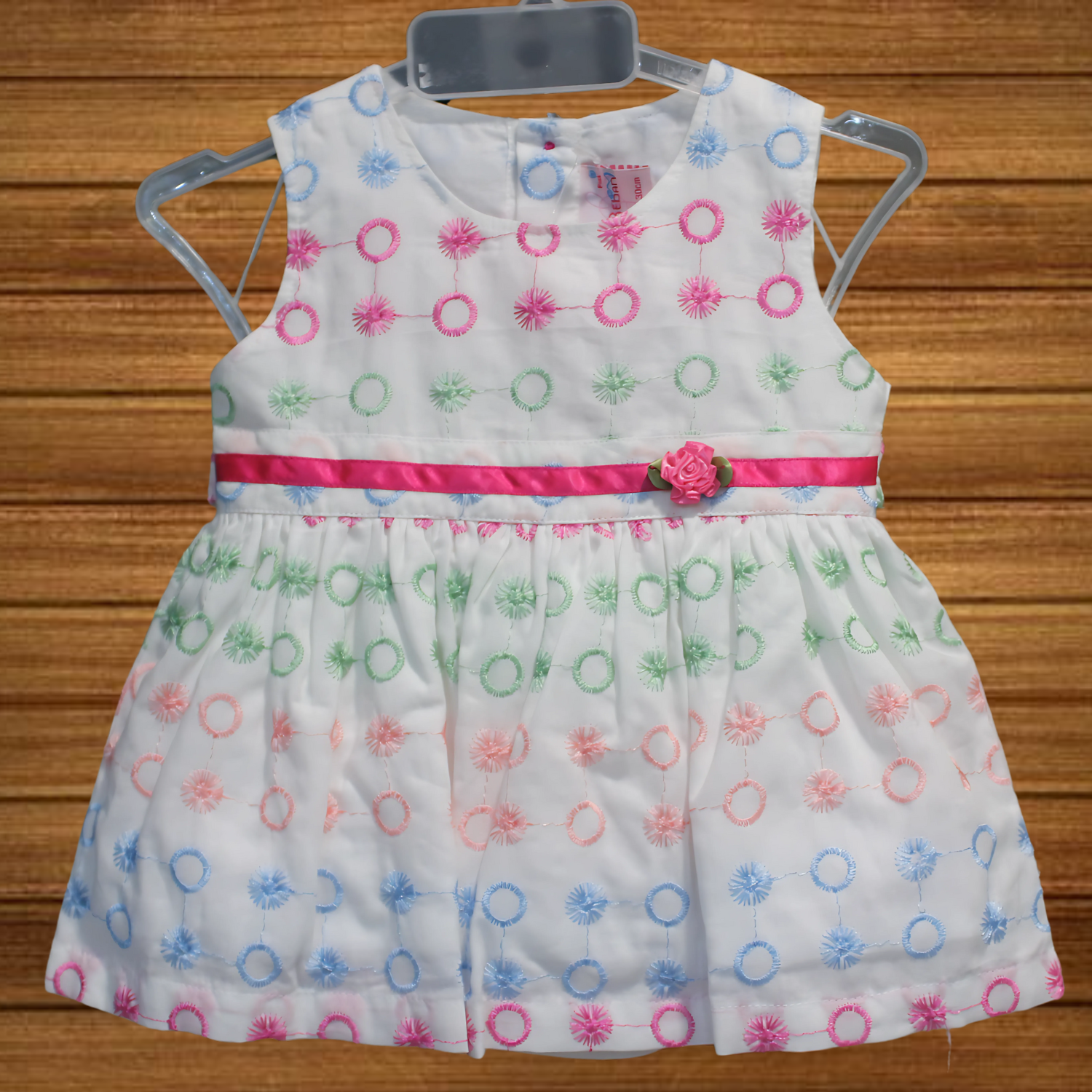Baby Girls Cotton Embroidered Frocks
