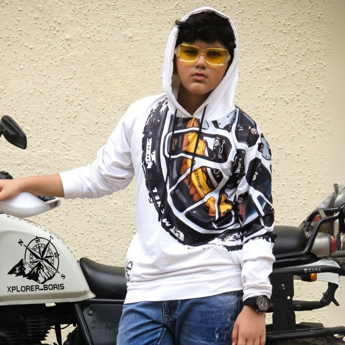 Boys Hoodies Full Sleeve Graphic Printed T-Shirt