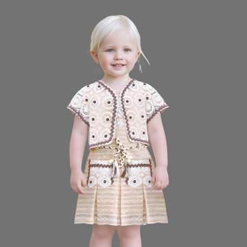 Girls Cute Stylish Short Sleeves Frock