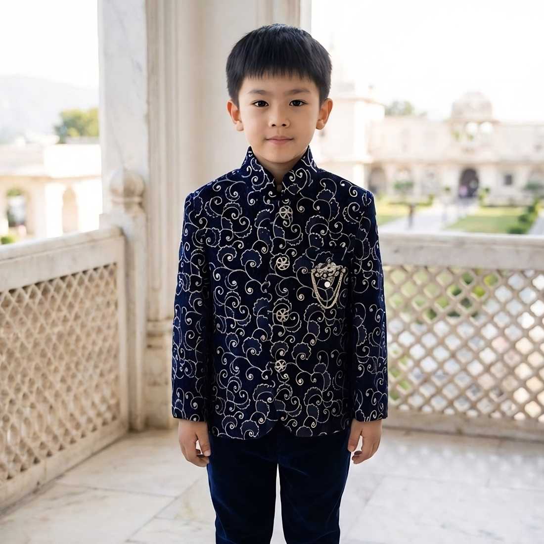 Boys Ethnic Indo-Western Party Wear Suit