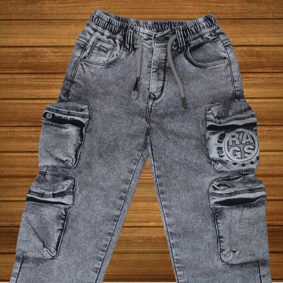 Boys Denim Cargo Jeans