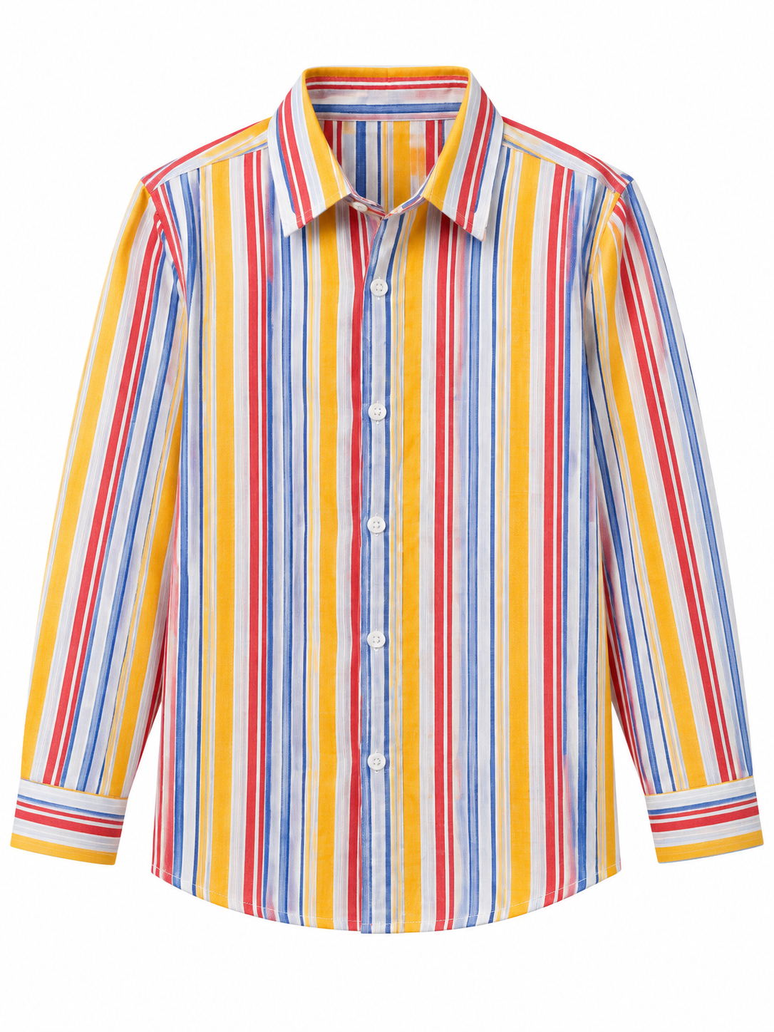 Boys Multi Striped Long Sleeve Shirt