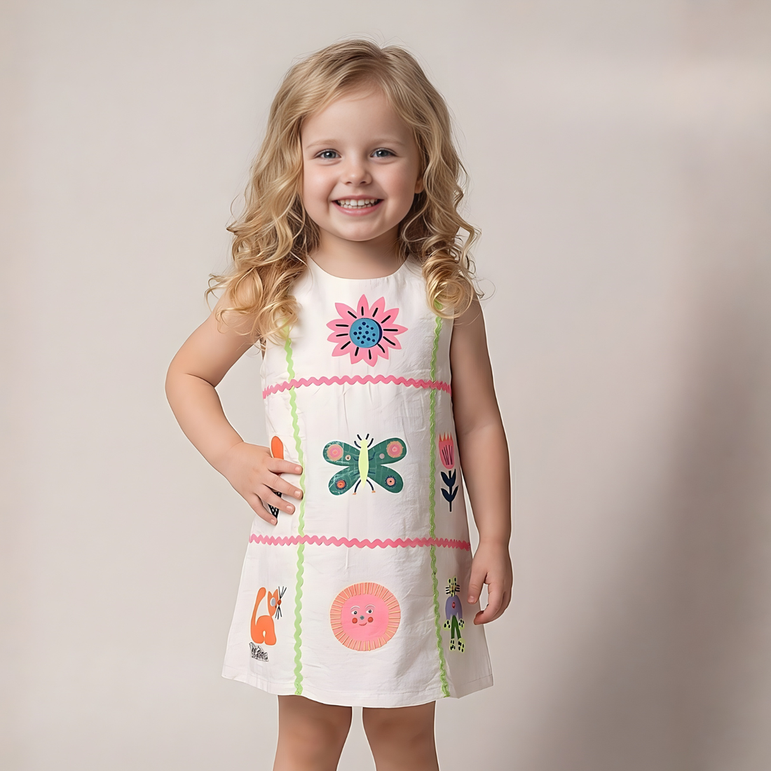 Cutie Stylish Fashionable Printed Frock