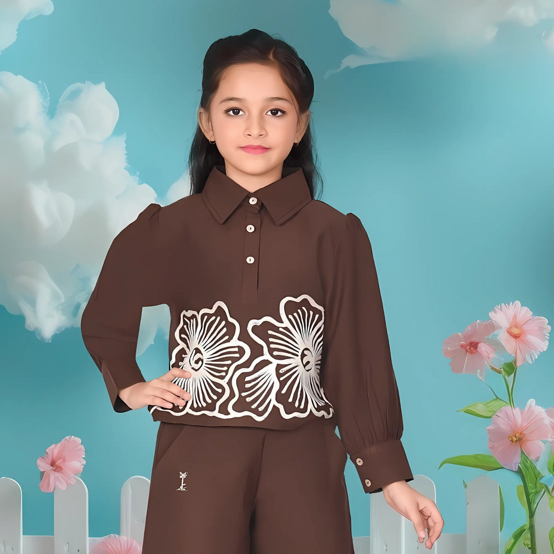 Girls Cute Fashionable Palazzo Set