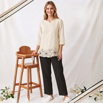 Fawn Trendy Stylish Women Cotton Night suit