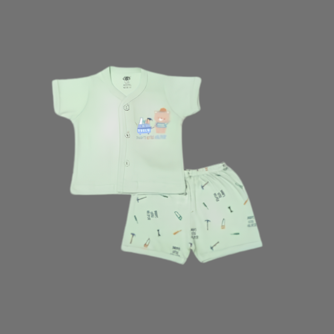 Zero Half Sleeves Printed T-Shirt & Shorts Suit