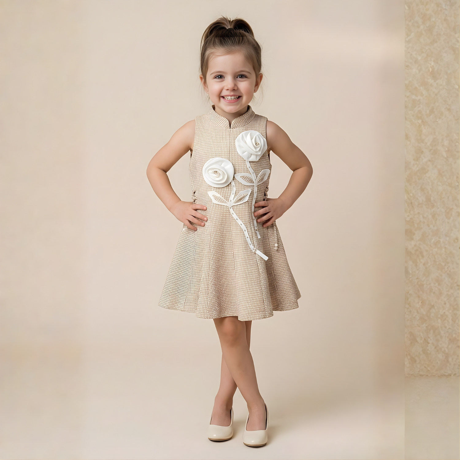 Girls Cute Stylish Sleeve Less Frock