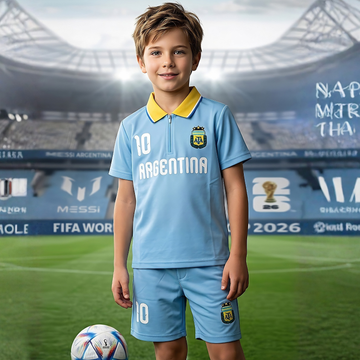 Boys Blue Argentina Printed - Shorts Set
